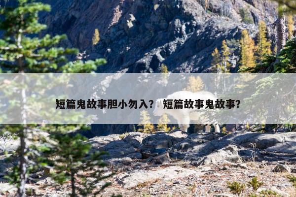 短篇鬼故事胆小勿入？ 短篇故事鬼故事？