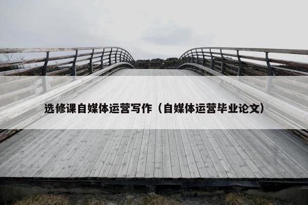 选修课自媒体运营写作（自媒体运营毕业论文）