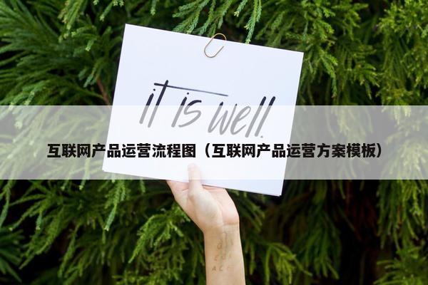 互联网产品运营流程图（互联网产品运营方案模板）