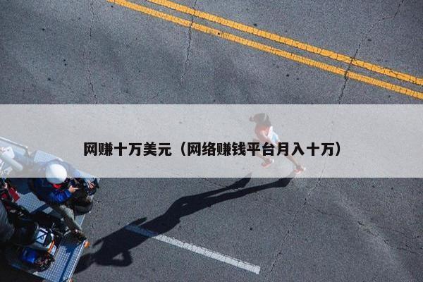 网赚十万美元（网络赚钱平台月入十万）