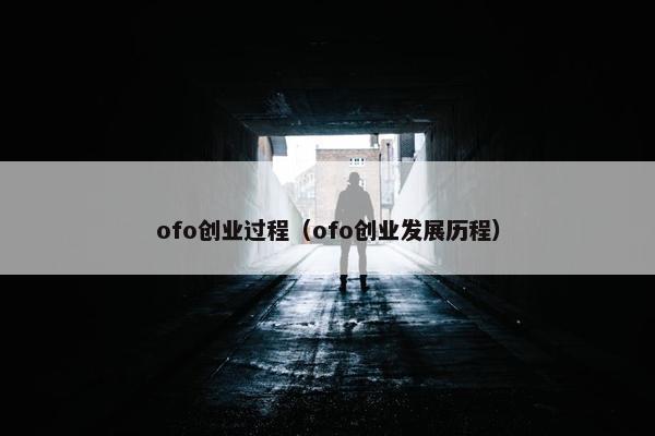 ofo创业过程（ofo创业发展历程）