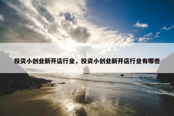 投资小创业新开店行业，投资小创业新开店行业有哪些