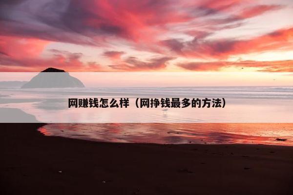 网赚钱怎么样（网挣钱最多的方法）