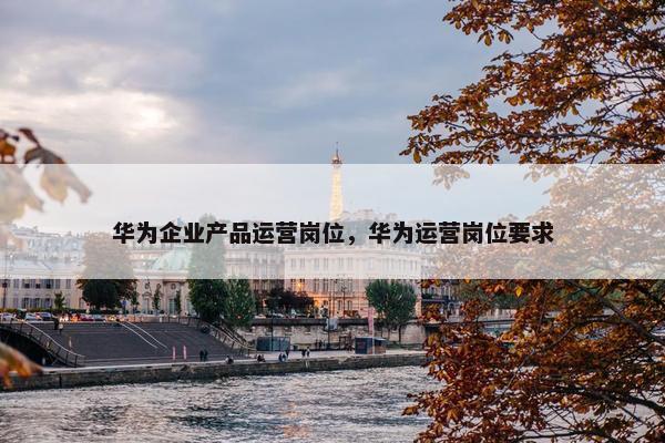 华为企业产品运营岗位，华为运营岗位要求