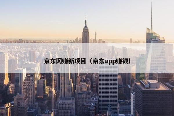 京东网赚新项目（京东app赚钱）