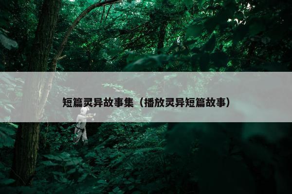 短篇灵异故事集（播放灵异短篇故事）