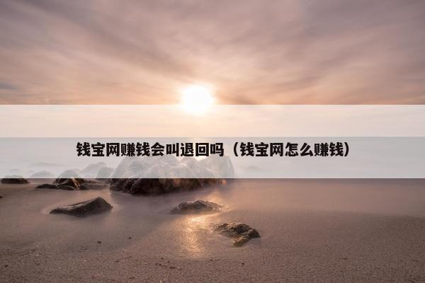 钱宝网赚钱会叫退回吗（钱宝网怎么赚钱）