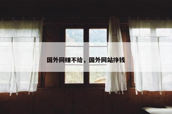 国外网赚不给，国外网站挣钱