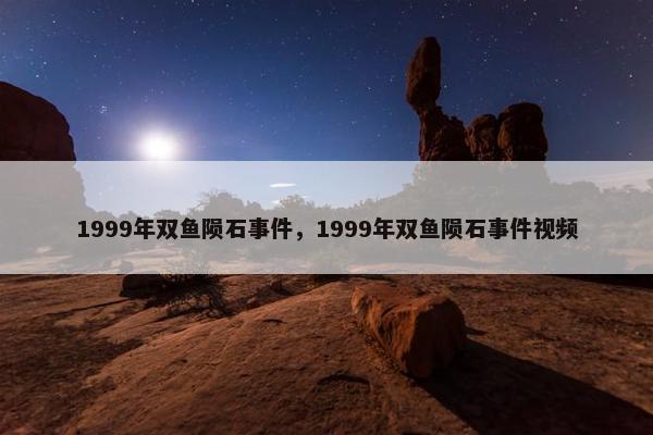 1999年双鱼陨石事件，1999年双鱼陨石事件视频