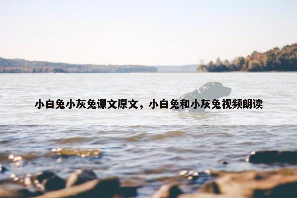 小白兔小灰兔课文原文，小白兔和小灰兔视频朗读