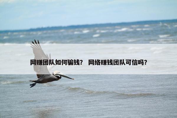 网赚团队如何骗钱？ 网络赚钱团队可信吗？
