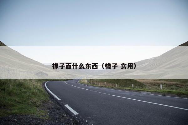 橡子面什么东西(橡子 食用) 橡子面什么东西(橡子 食用)