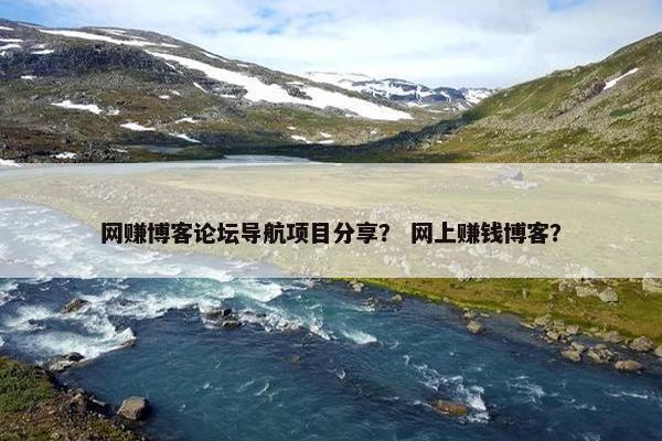 网赚博客论坛导航项目分享? 网上赚钱博客?