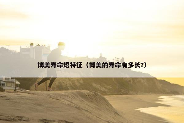 博美寿命短特征(博美的寿命有多长?)