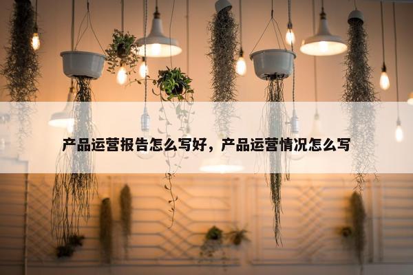产品运营报告怎么写好，产品运营情况怎么写