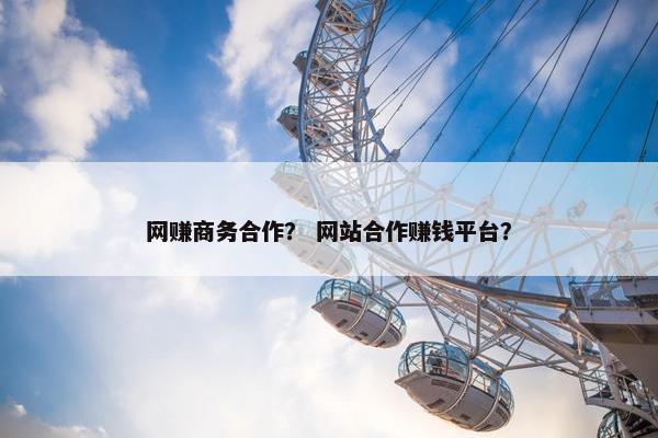 网赚商务合作？ 网站合作赚钱平台？