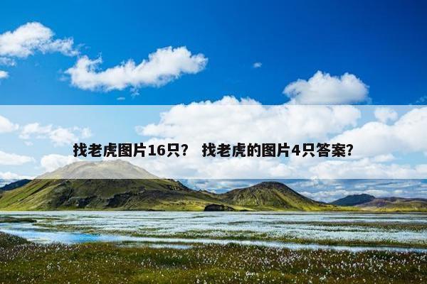 找老虎图片16只？ 找老虎的图片4只答案？