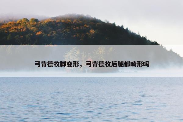 弓背德牧脚变形，弓背德牧后腿都畸形吗