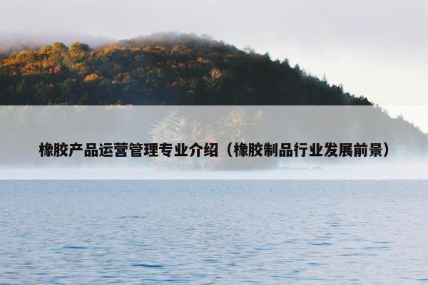 橡胶产品运营管理专业介绍（橡胶制品行业发展前景）
