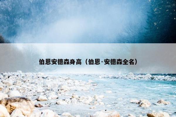 伯恩安德森身高（伯恩·安德森全名）