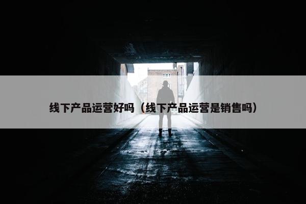 线下产品运营好吗（线下产品运营是销售吗）