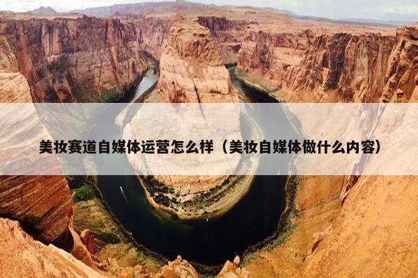 美妆赛道自媒体运营怎么样（美妆自媒体做什么内容）