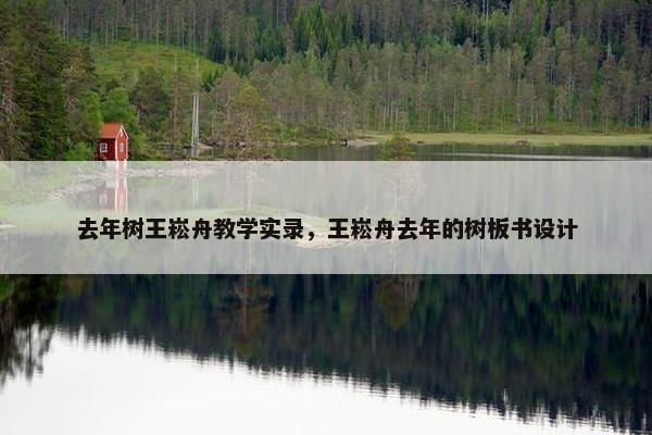 去年树王崧舟教学实录，王崧舟去年的树板书设计