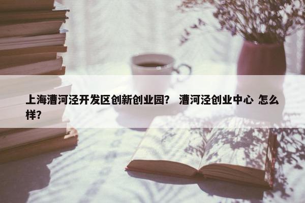 上海漕河泾开发区创新创业园？ 漕河泾创业中心 怎么样？