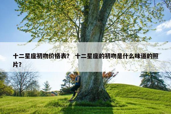 十二星座初吻价格表？ 十二星座的初吻是什么味道的照片？