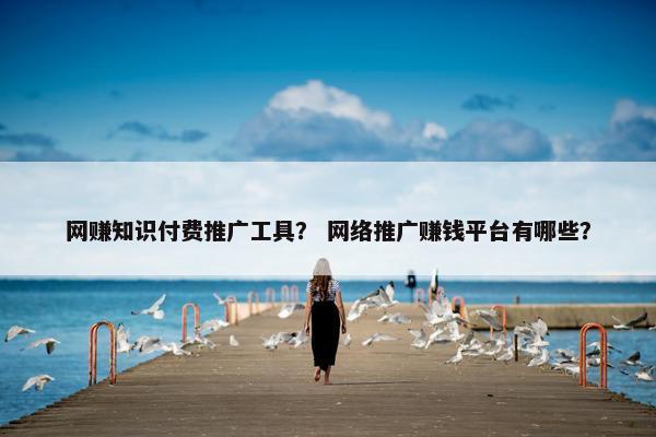 网赚知识付费推广工具？ 网络推广赚钱平台有哪些？