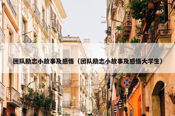 团队励志小故事及感悟（团队励志小故事及感悟大学生）