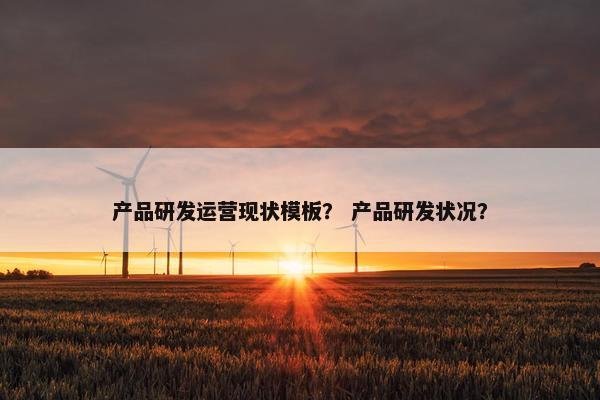 产品研发运营现状模板？ 产品研发状况？