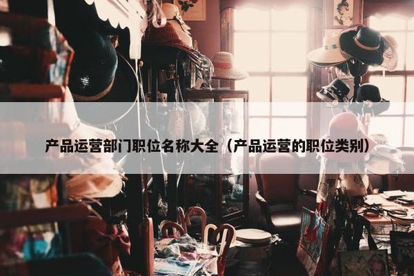 产品运营部门职位名称大全（产品运营的职位类别）