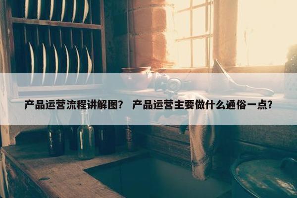 产品运营流程讲解图？ 产品运营主要做什么通俗一点？