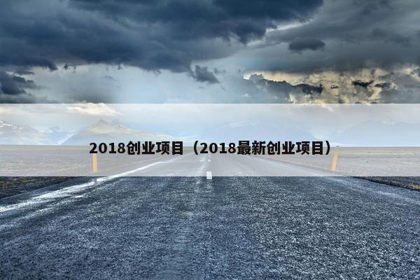 2018创业项目（2018最新创业项目）