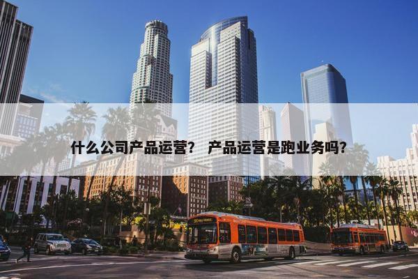 什么公司产品运营？ 产品运营是跑业务吗？