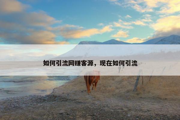 如何引流网赚客源，现在如何引流