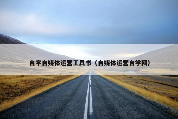 自学自媒体运营工具书（自媒体运营自学网）