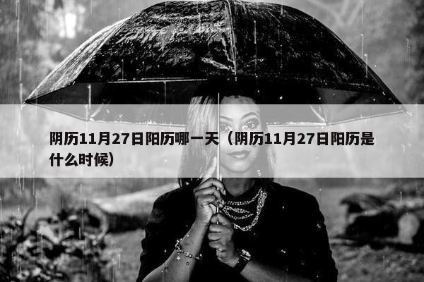 阴历11月27日阳历哪一天（阴历11月27日阳历是什么时候）