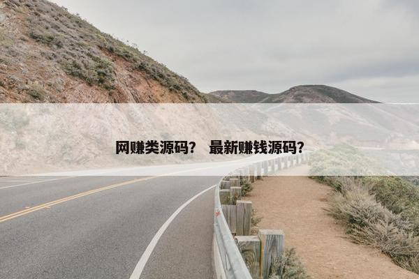 网赚类源码？ 最新赚钱源码？