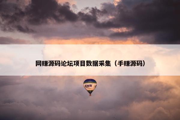 网赚源码论坛项目数据采集（手赚源码）