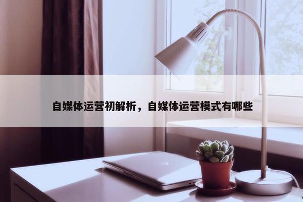 自媒体运营初解析，自媒体运营模式有哪些