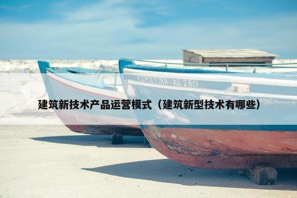 建筑新技术产品运营模式（建筑新型技术有哪些）