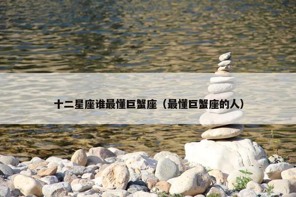 十二星座谁最懂巨蟹座（最懂巨蟹座的人）