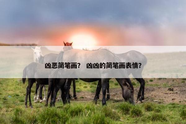 凶恶简笔画？ 凶凶的简笔画表情？