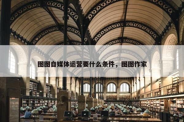 图图自媒体运营要什么条件，图图作家