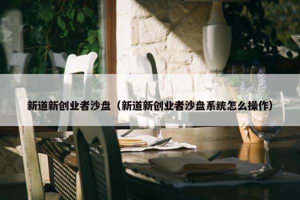 新道新创业者沙盘（新道新创业者沙盘系统怎么操作）