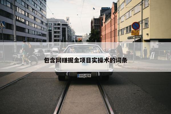 包含网赚掘金项目实操术的词条