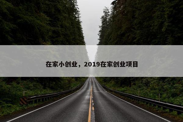 在家小创业，2019在家创业项目