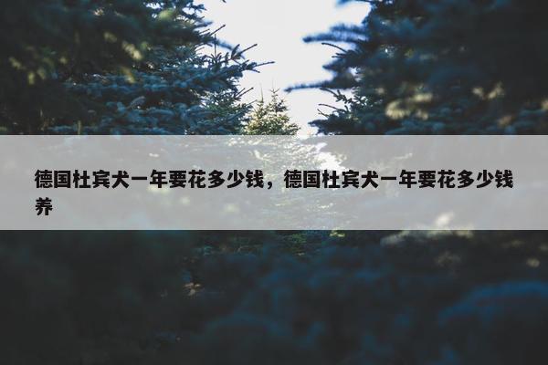德国杜宾犬一年要花多少钱，德国杜宾犬一年要花多少钱养